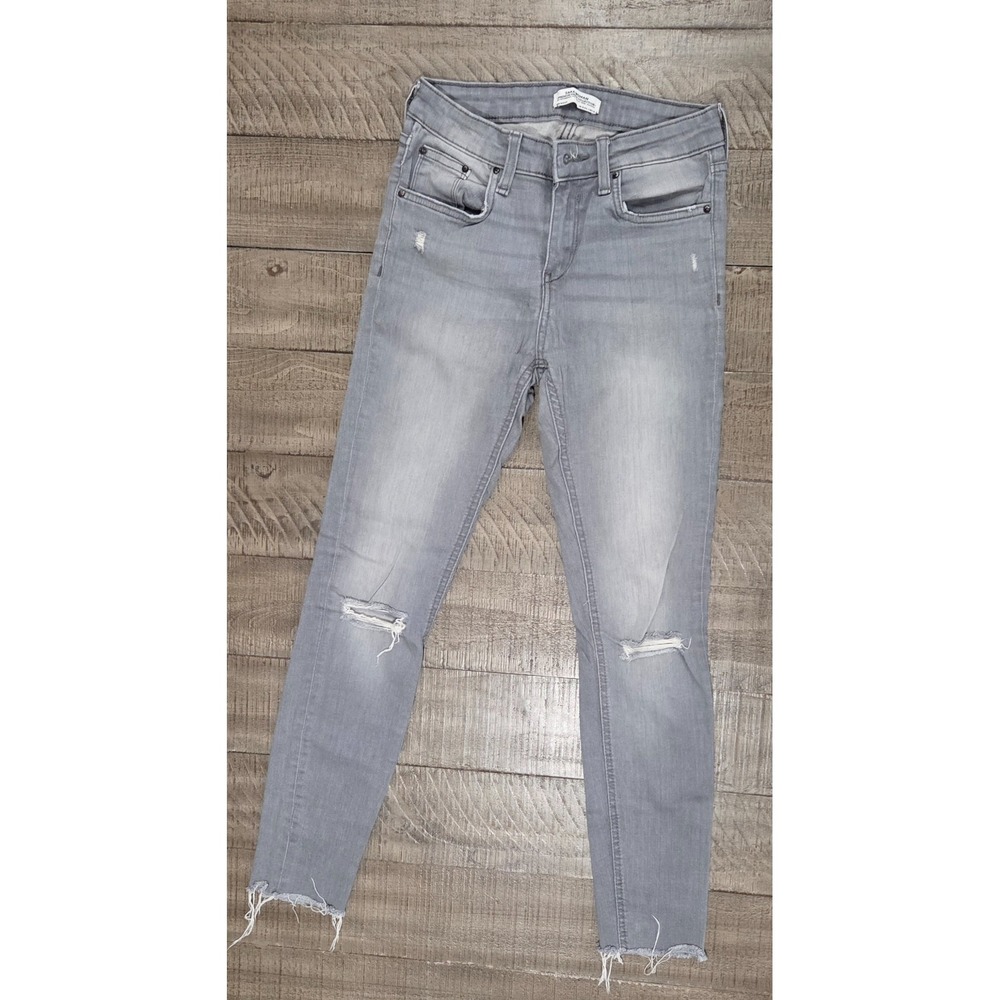 Womens Zara Gray Stretch Premium Denim Collection Size 4